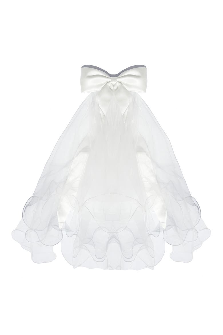 Emerson Bow Veil, Main, color, WHITE
