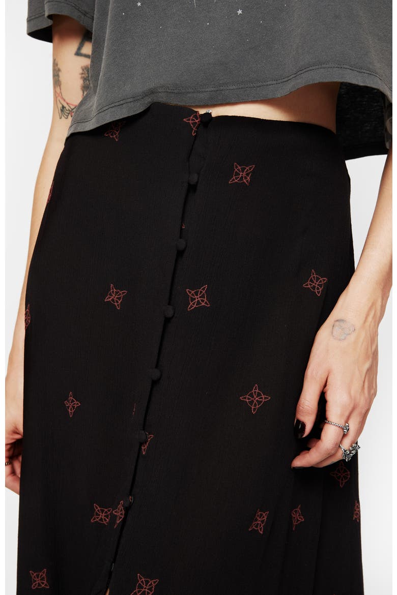 Sublime Witches Knot Midaxi Skirt, Alternate, color, Black