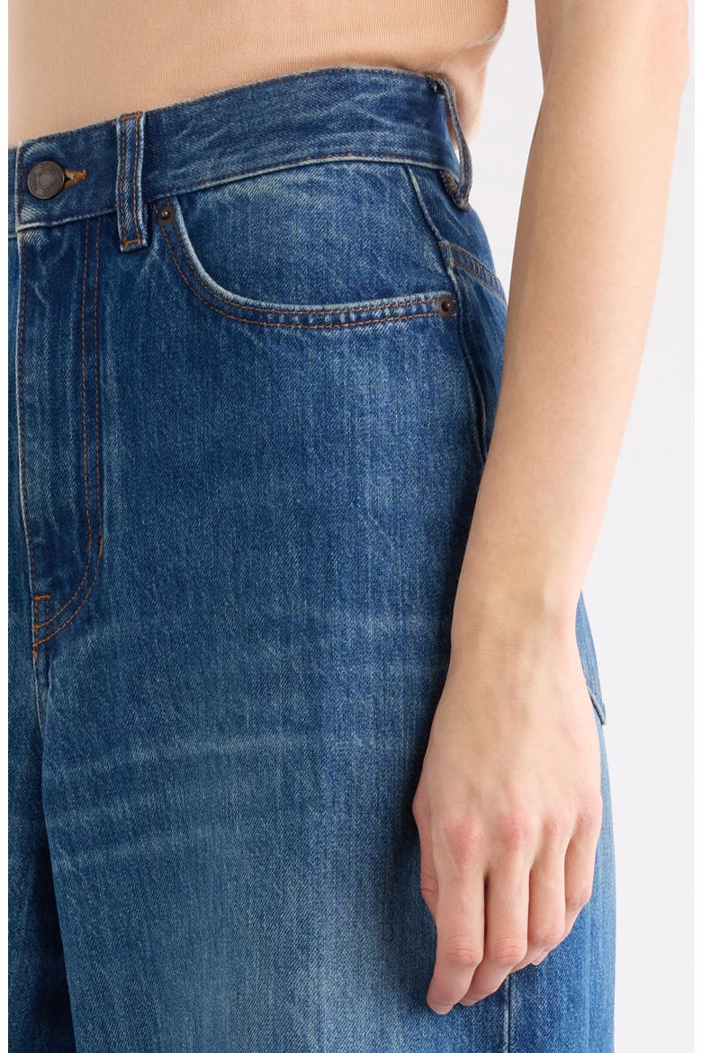 Organic Cotton Flare Leg Jeans, Alternate, color, NIGHT BLUE