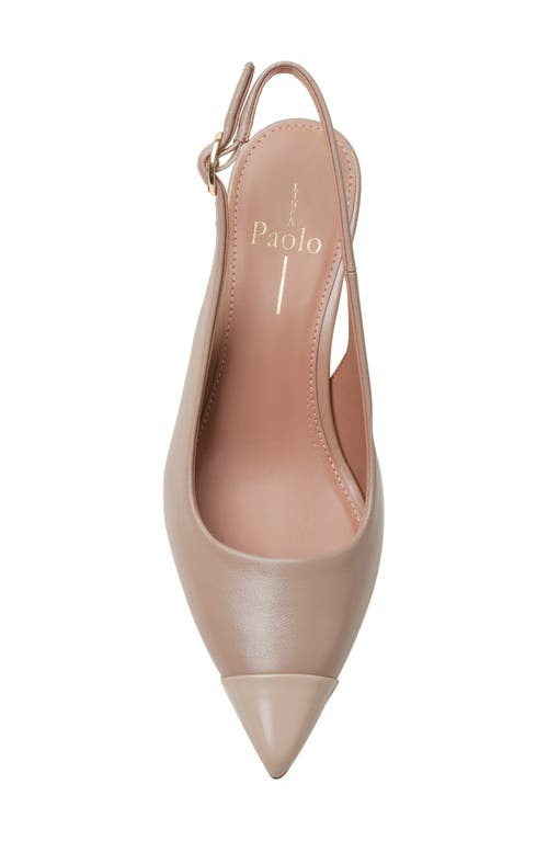 Linea Paolo Niyka Pointed Toe Slingback Pump In Nude