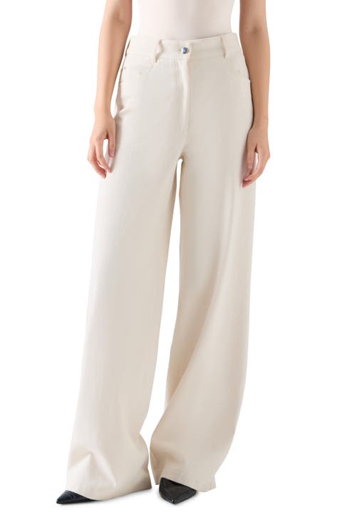 Cooper Washed Wide Leg Jeans