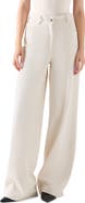 Akris punto Cooper Washed Wide Leg Jeans