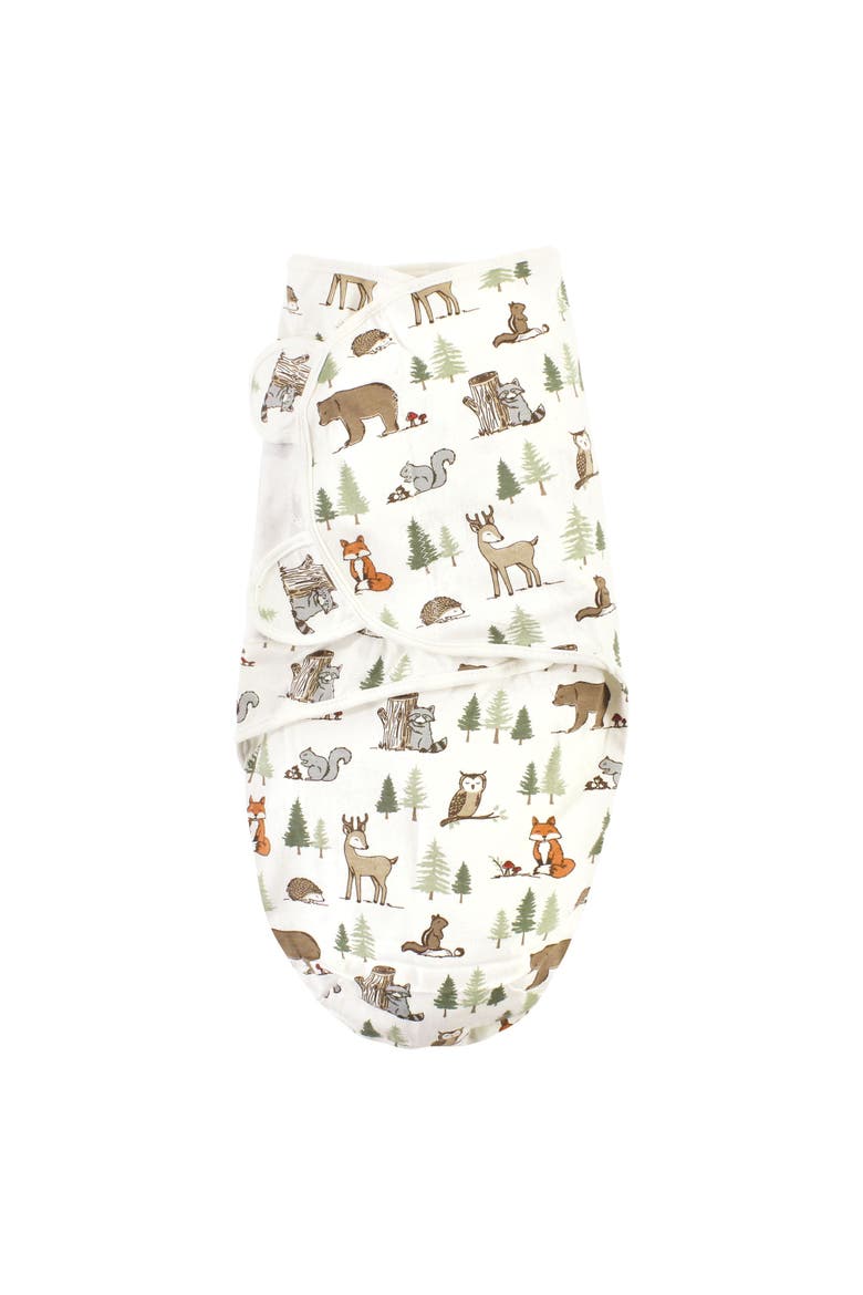 Cotton Swaddle-Wrap, Alternate, color, Forest Animals