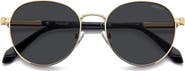 Polaroid 53mm Polarized Round Sunglasses