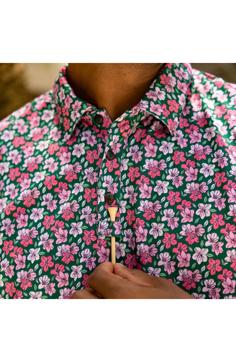 Kenny Flowers The Azaleas - Golf Shirt, Alternate, color, Pink