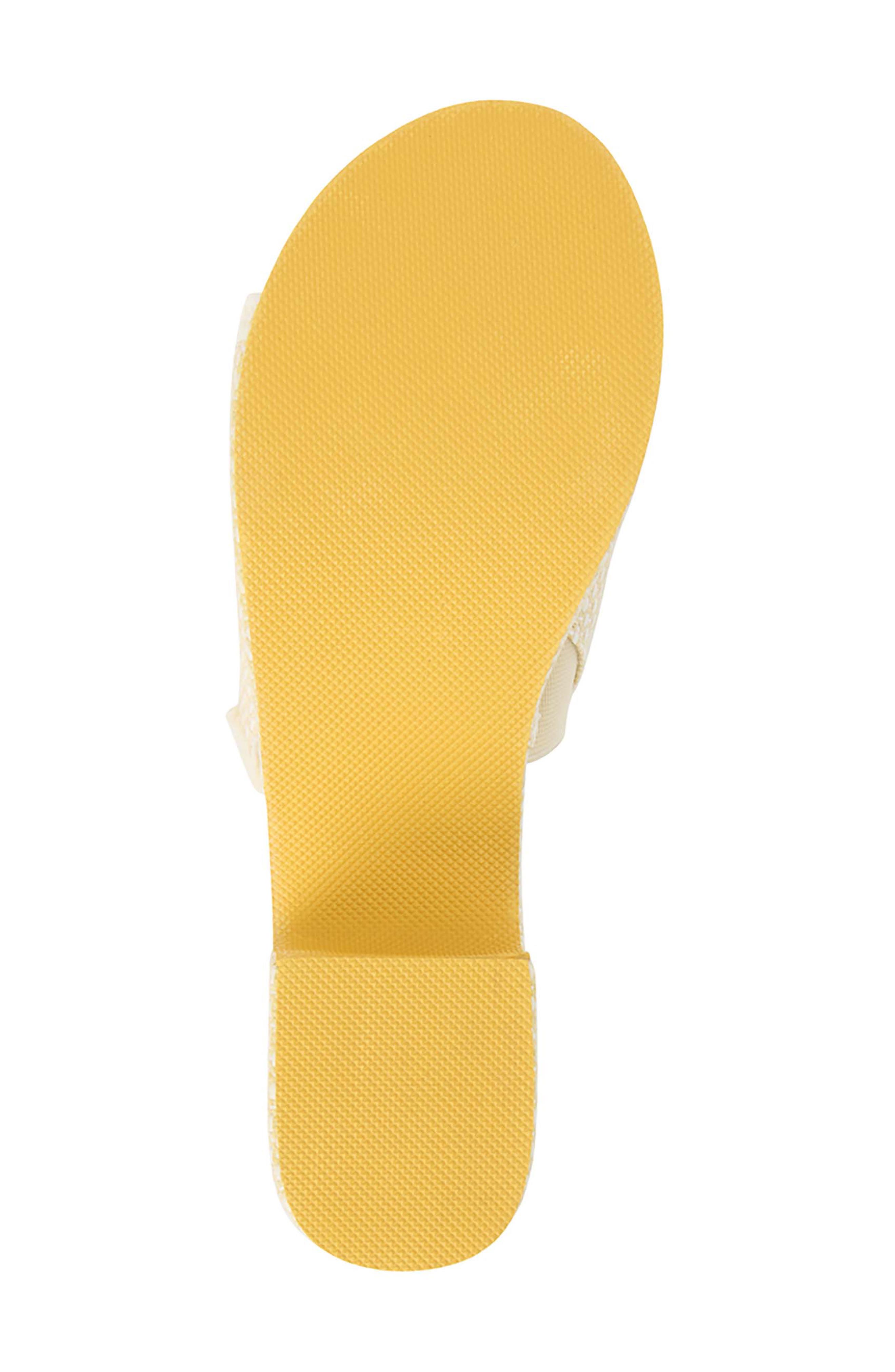 Terry Platform Sandal, Alternate, color, IVORY
