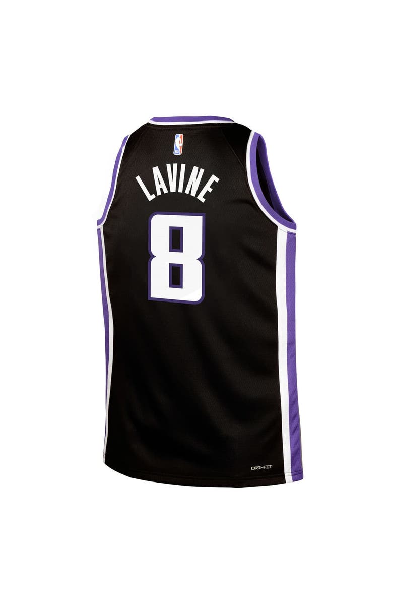 Nike Youth Nike Zach LaVine Black Sacramento Kings Swingman Jersey - Icon Edition, Alternate, color, Black