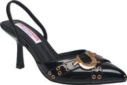 True Religion Sade Metal Buckle Logo Heel