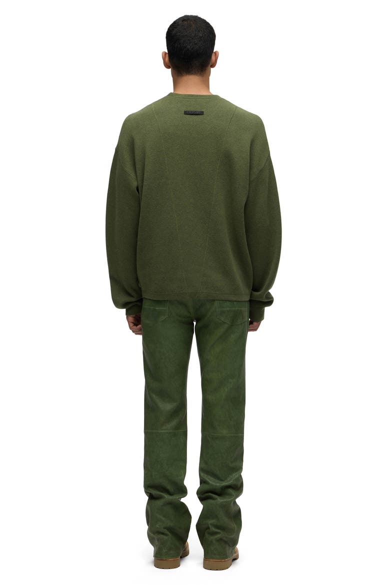 Cotton & Cashmere Crewneck Sweater, Alternate, color, RICH PINE