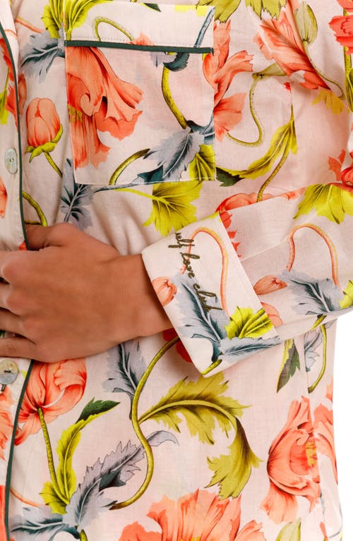 The Lazy Poet Emma Cotton Pajamas In Light Beige