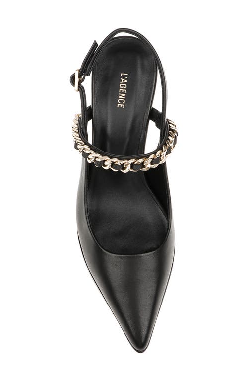 L AGENCE L'AGENCE GEORGINE SLINGBACK POINTED TOE MARY JANE PUMP
