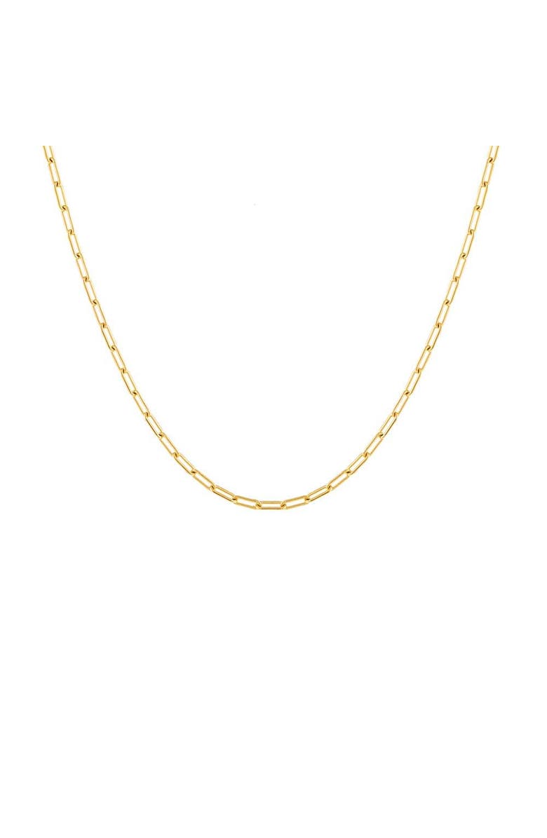 BY ADINA EDEN Gold Filled Baby Paperclip Necklace, Main, color, 