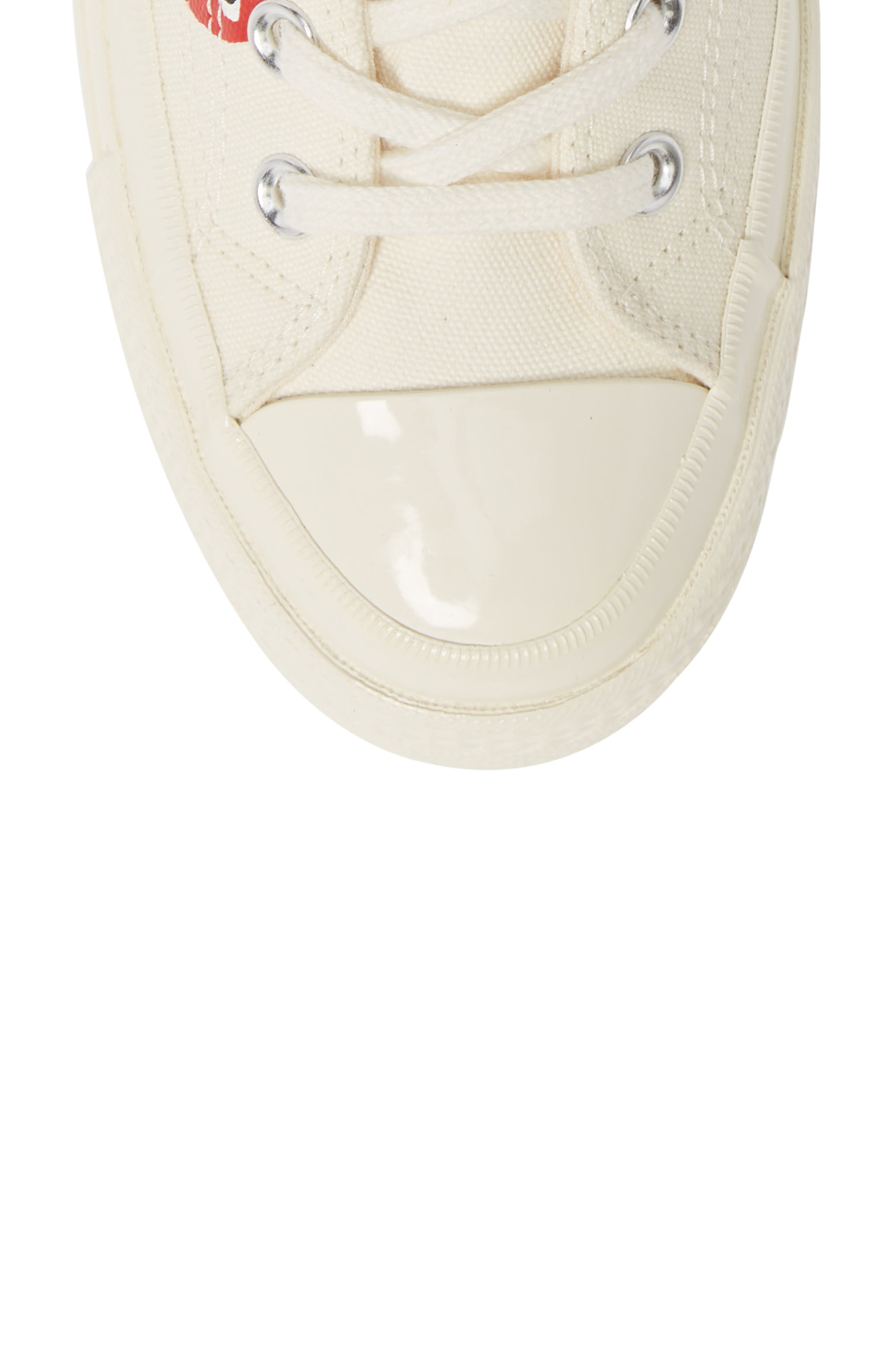 Comme des Garçons PLAY x Converse Chuck Taylor<sup>®</sup> High Top Sneaker, Alternate, color, 