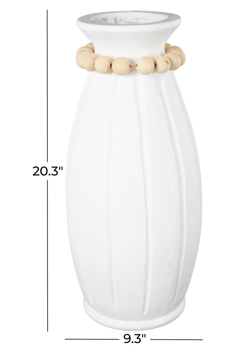 Beaded Vase, Alternate, color, WHITE