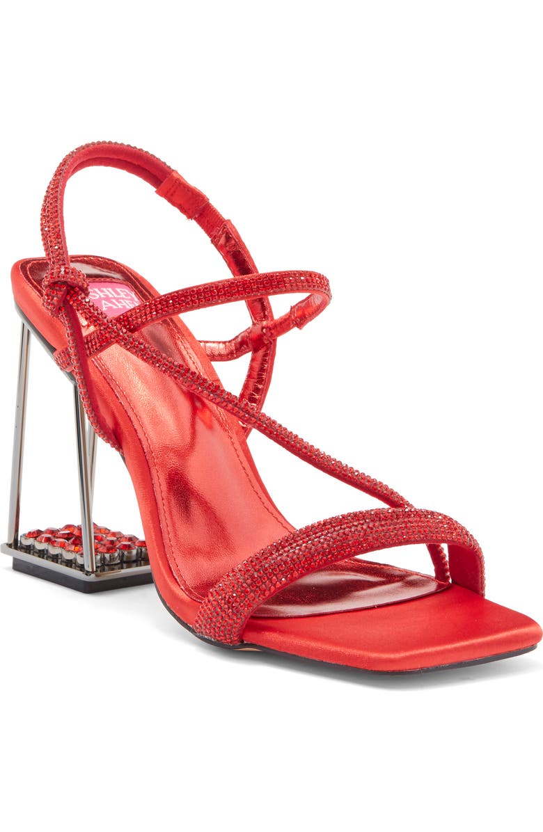 ASHLEY KAHEN Goddess Block Heel Sandal, Main, color, Red