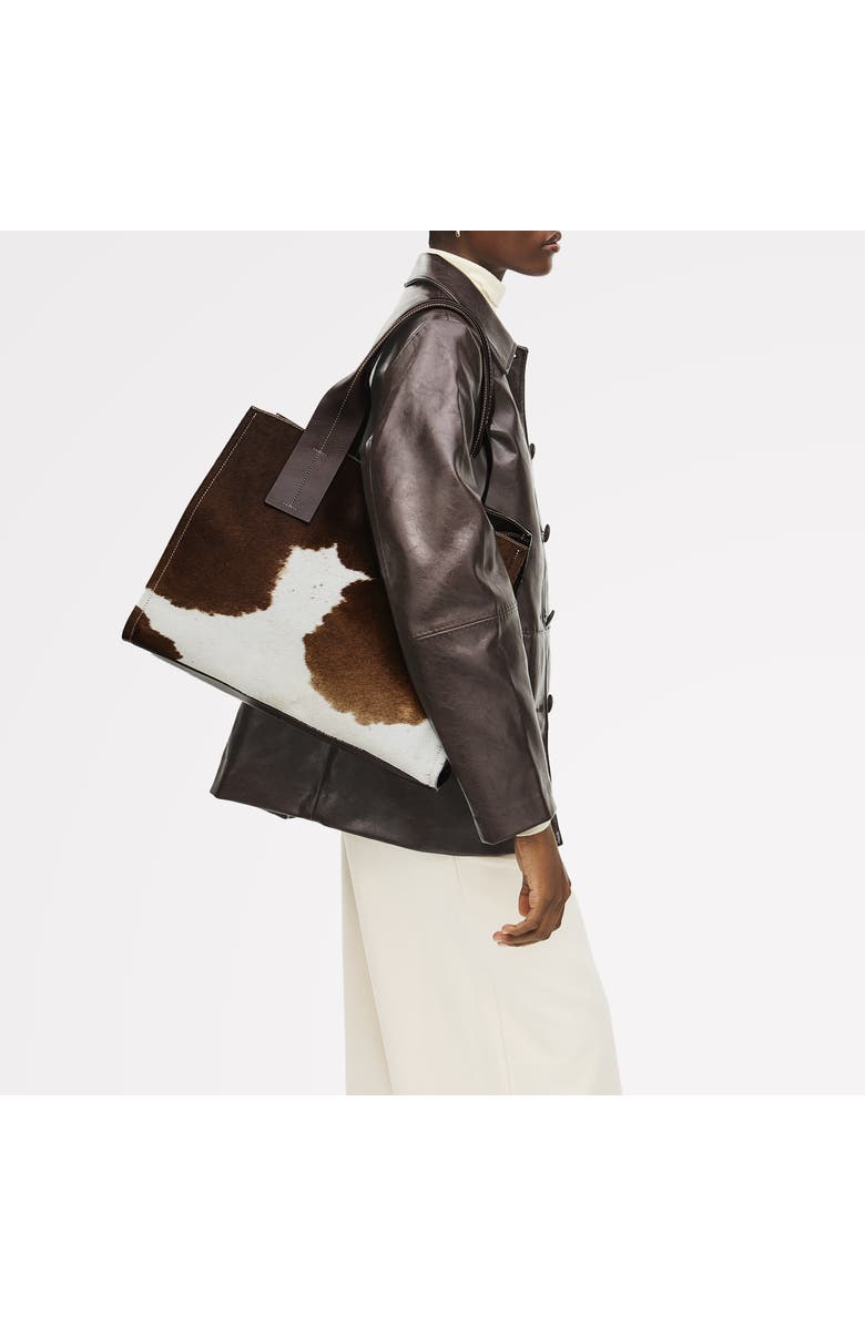 Radley The Strand - Cow Hide Large Open Top Shoulder Bag, Alternate, color, Black