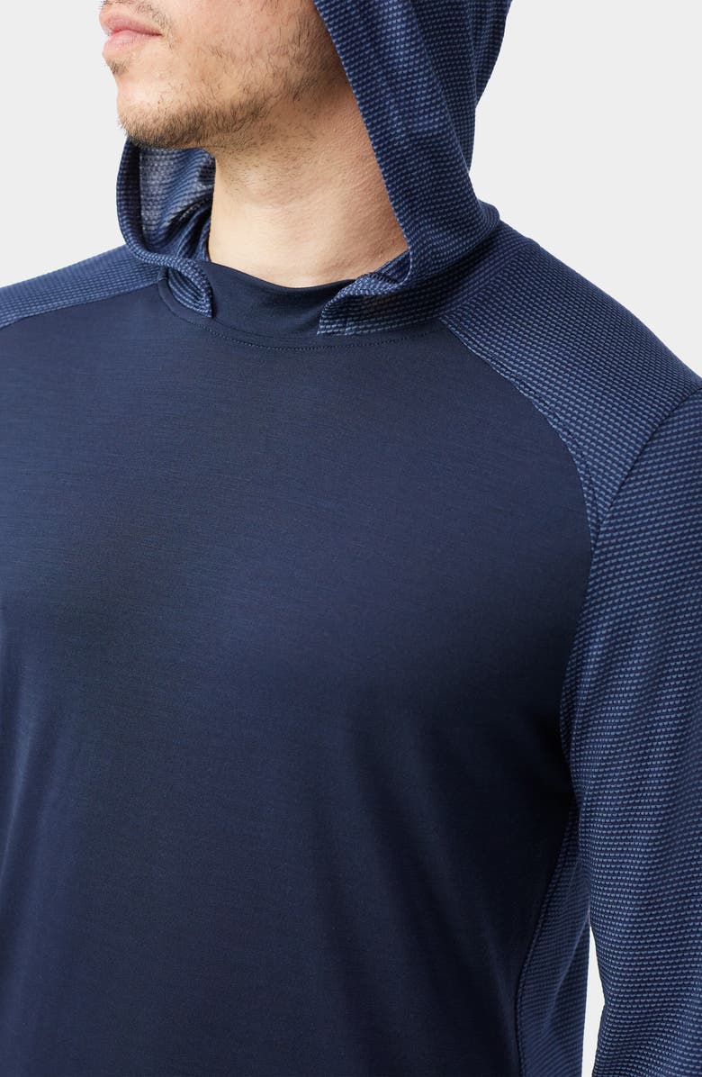 Smartwool Active Mesh Pulllover Hoodie, Alternate, color, Nightfall Deep Navy