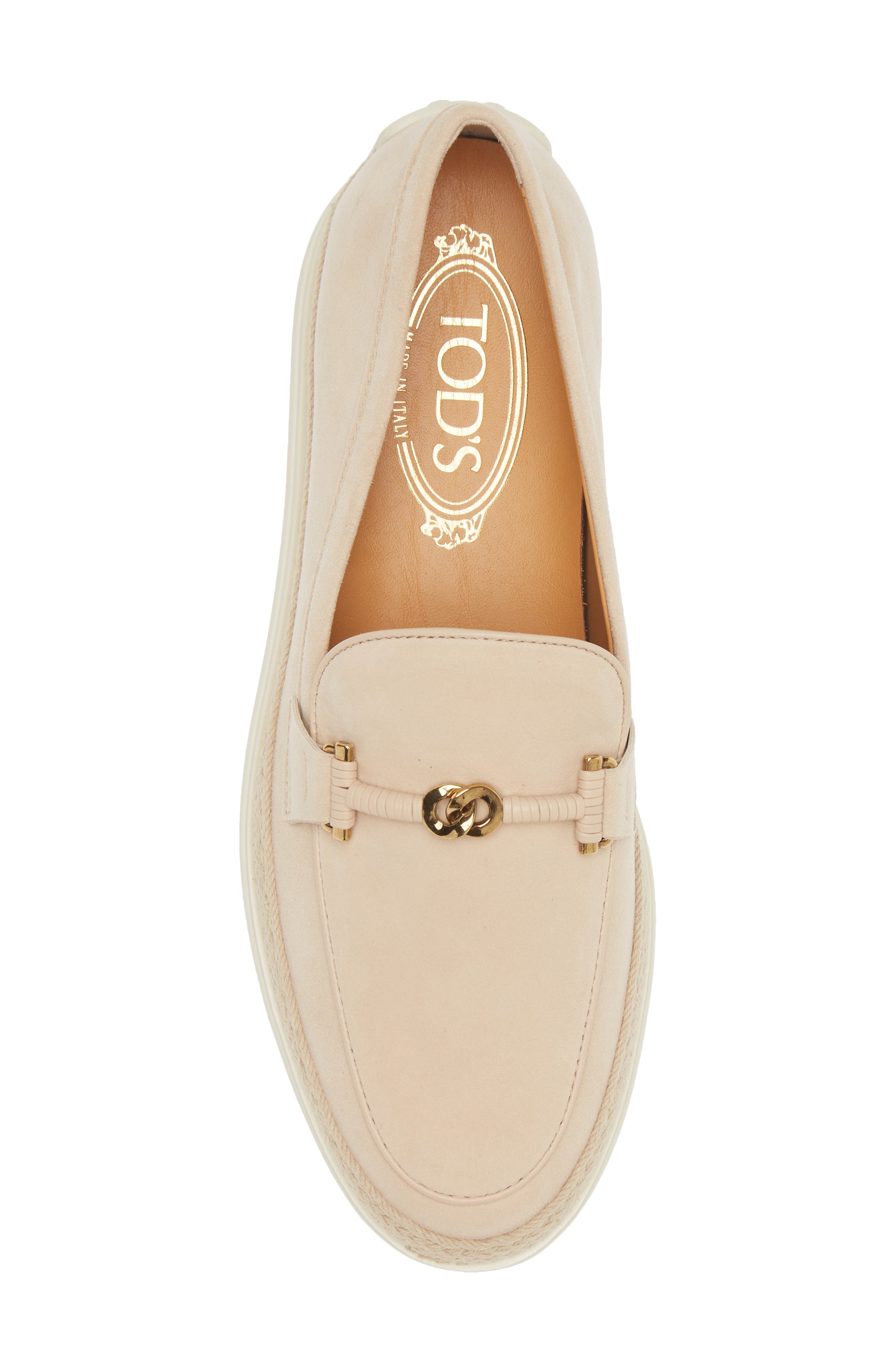 Tod's Chain Loafer, Alternate, color, Naturale