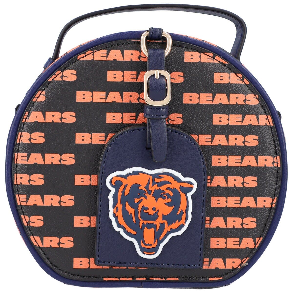CUCE Chicago Bears Repeat Logo Round Bag, Main, color, Black