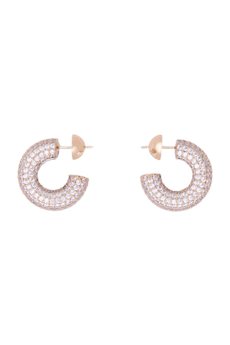 Rhinestone earrings, Main, color, Golden / silver