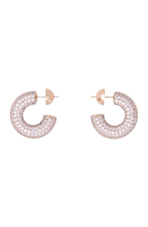 Rhinestone earrings