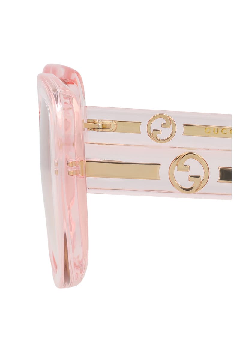Novelty 54mm Square Sunglasses, Alternate, color, NUDE PINK