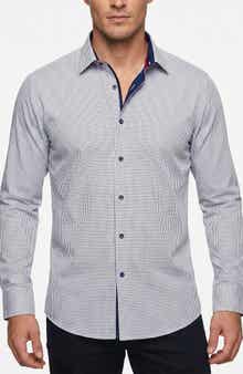 Checked Long Sleeve Cotton Shirt