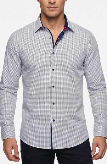 Checked Long Sleeve Cotton Shirt