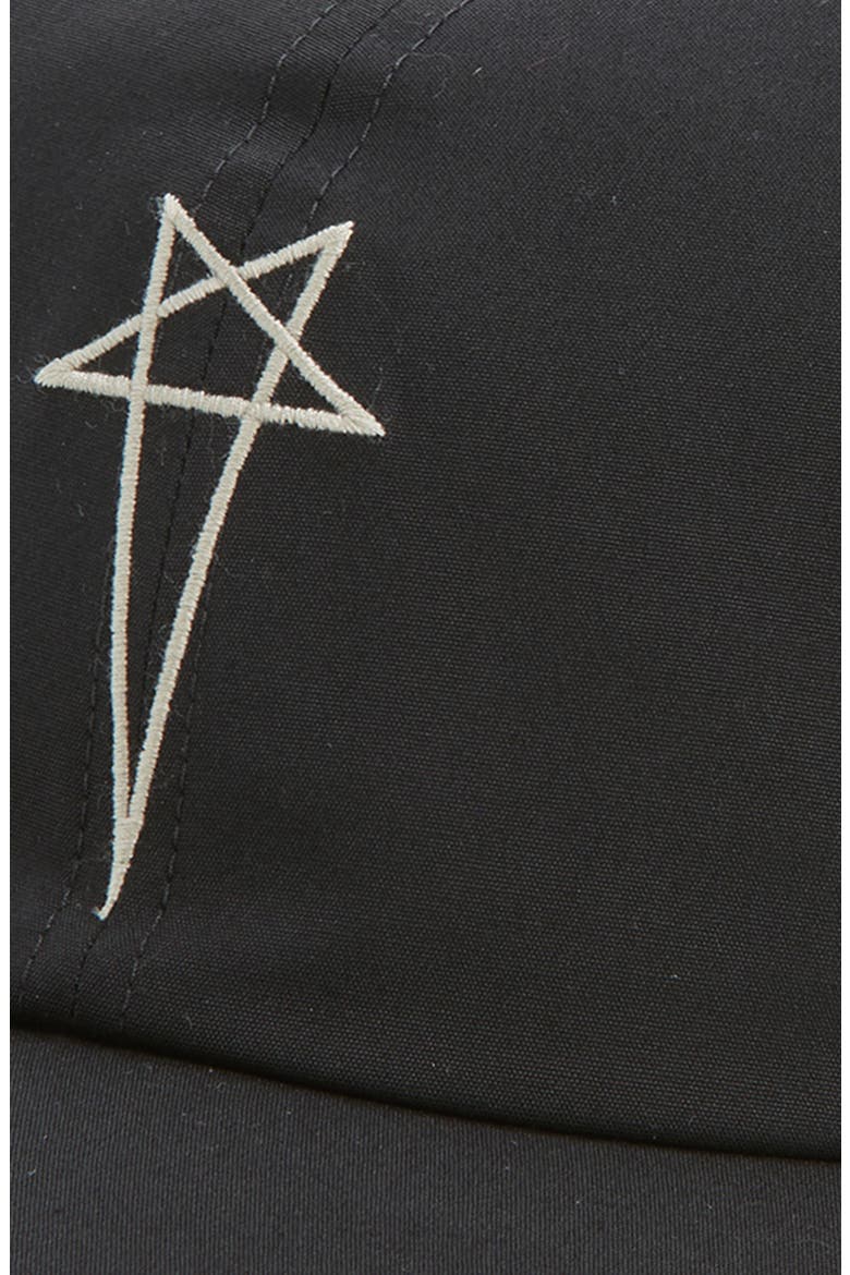 Embroidered Cotton Baseball Cap, Alternate, color, BLACK/ PEARL