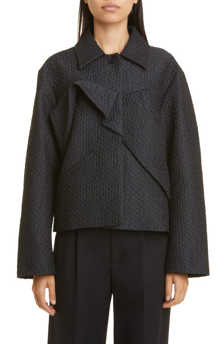 Cecilie Bahnsen Spencer Brisa Matelassé Coat, Main, color,