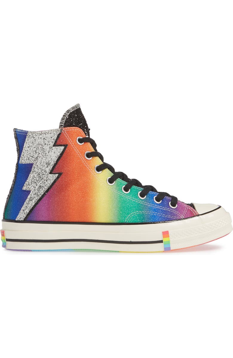 Converse Pride Chuck Taylor<sup>®</sup> All Star<sup>®</sup> High Top Sneaker, Alternate, color,