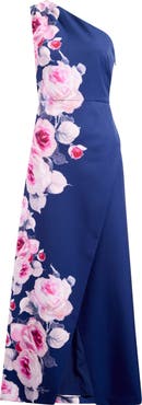 Kay Unger Carissa One-Shoulder Gown