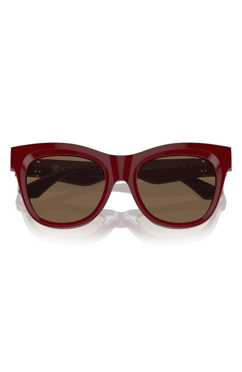 Burberry Evolution 54mm Cat Eye Sunglasses, Alternate, color, Bordeaux
