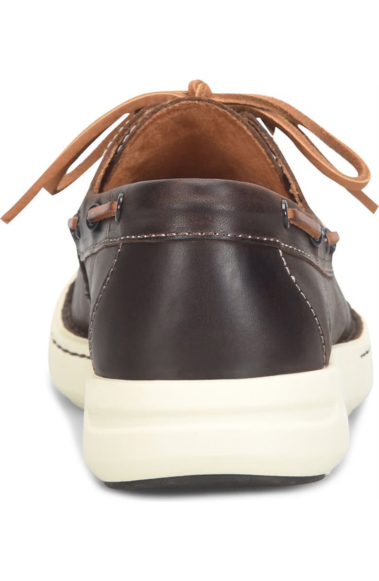 Børn Mariner 3-Eye Boat Shoe, Alternate, color, Dark Brown F/ G