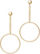 Ramy Brook Lea Drop Hoop Earrings