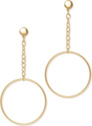 Ramy Brook Lea Drop Hoop Earrings