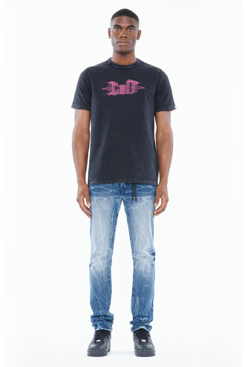 Shimuchan Cotton Graphic T-Shirt, Alternate, color, STEEL