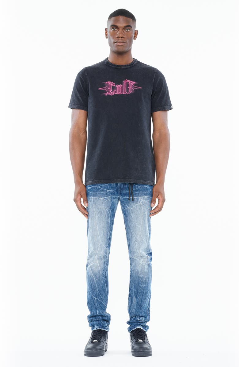 Cult of Individuality Shimuchan Cotton Graphic T-Shirt, Alternate, color, Steel