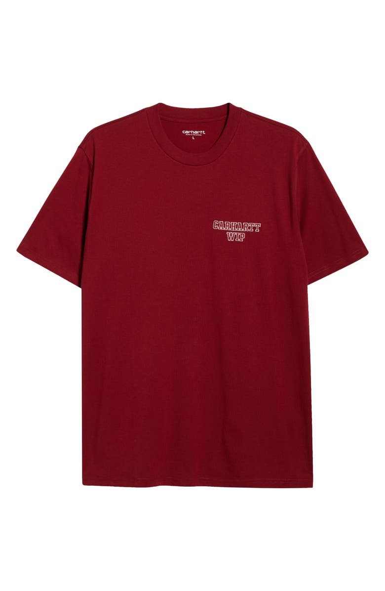 Carhartt Work In Progress Alumni Cotton Graphic T-Shirt, Alternate, color, Scarlet