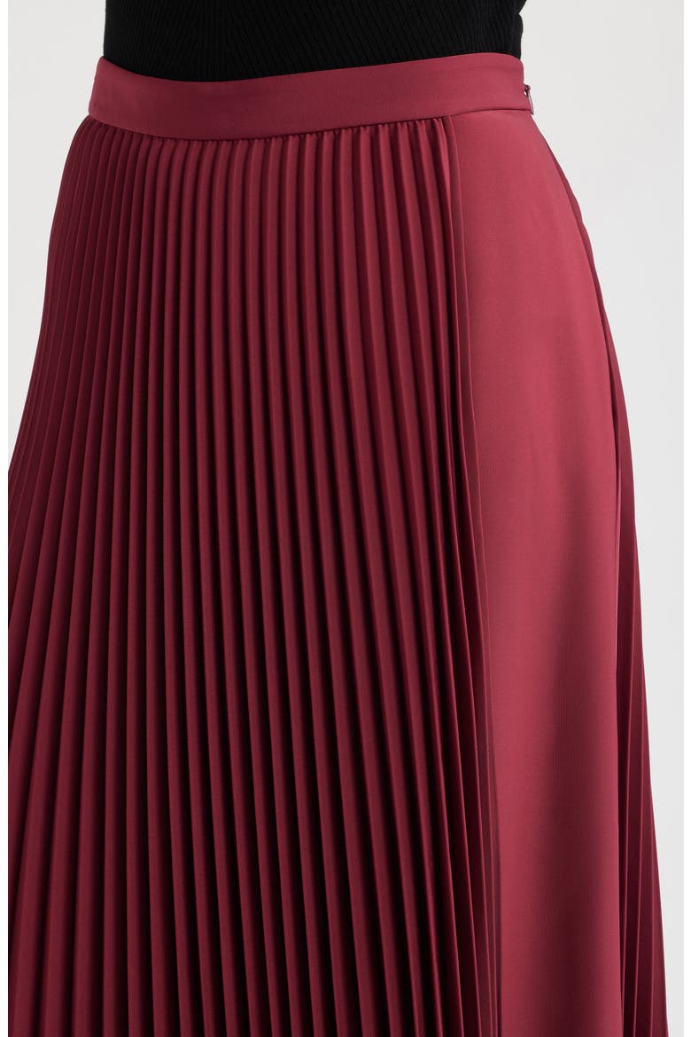 Vaklimt Pleated Midi Skirt, Alternate, color, RHODODENDRON