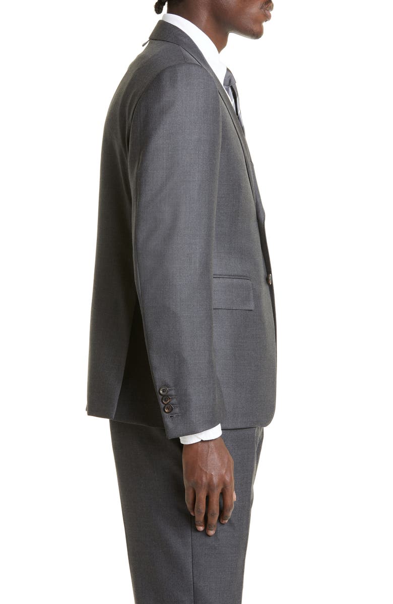 Thom Browne Fit 1 Super 120s Wool Twill Sport Coat, Alternate, color, Dark Grey