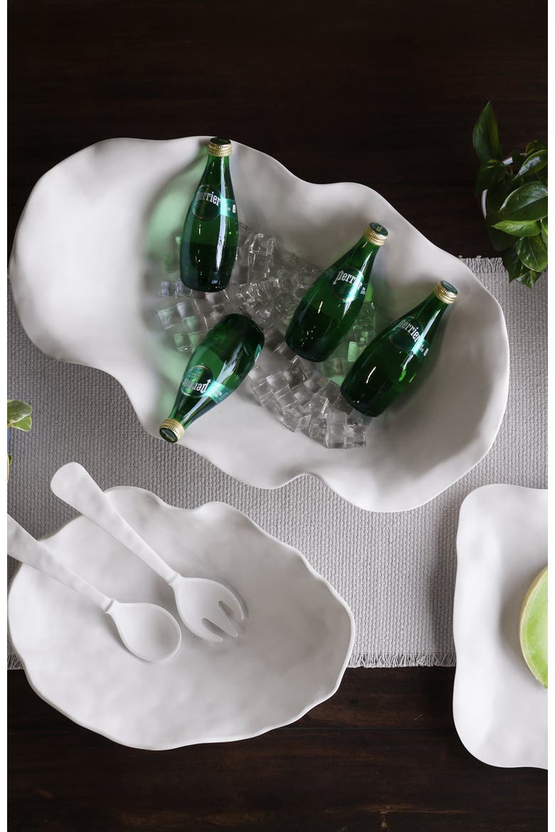 Vida Nube Extra Large Oval Centerpiece, Alternate, color, White