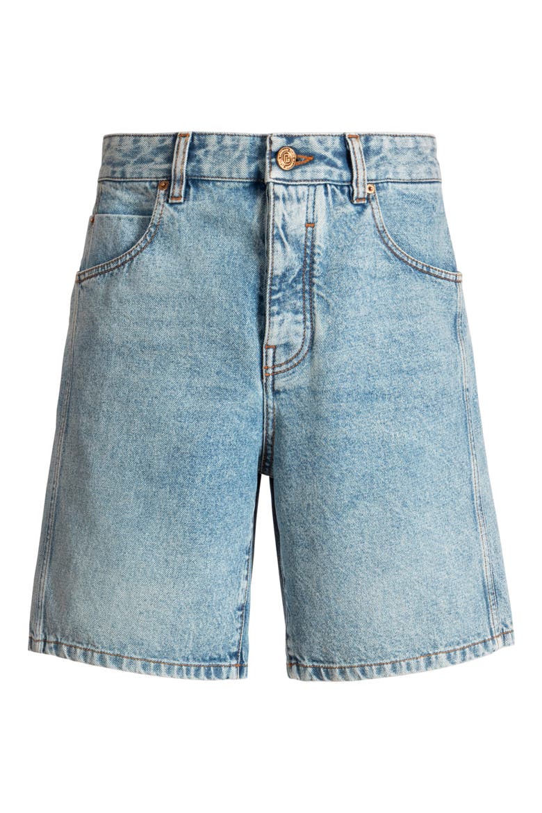 Light blue denim Bermuda shorts, Alternate, color, blue