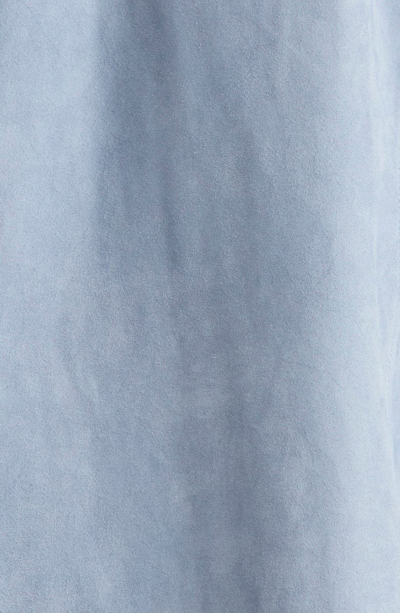 Eleventy Texas Suede Snap-Up Shirt, Alternate, color, 08 Denim