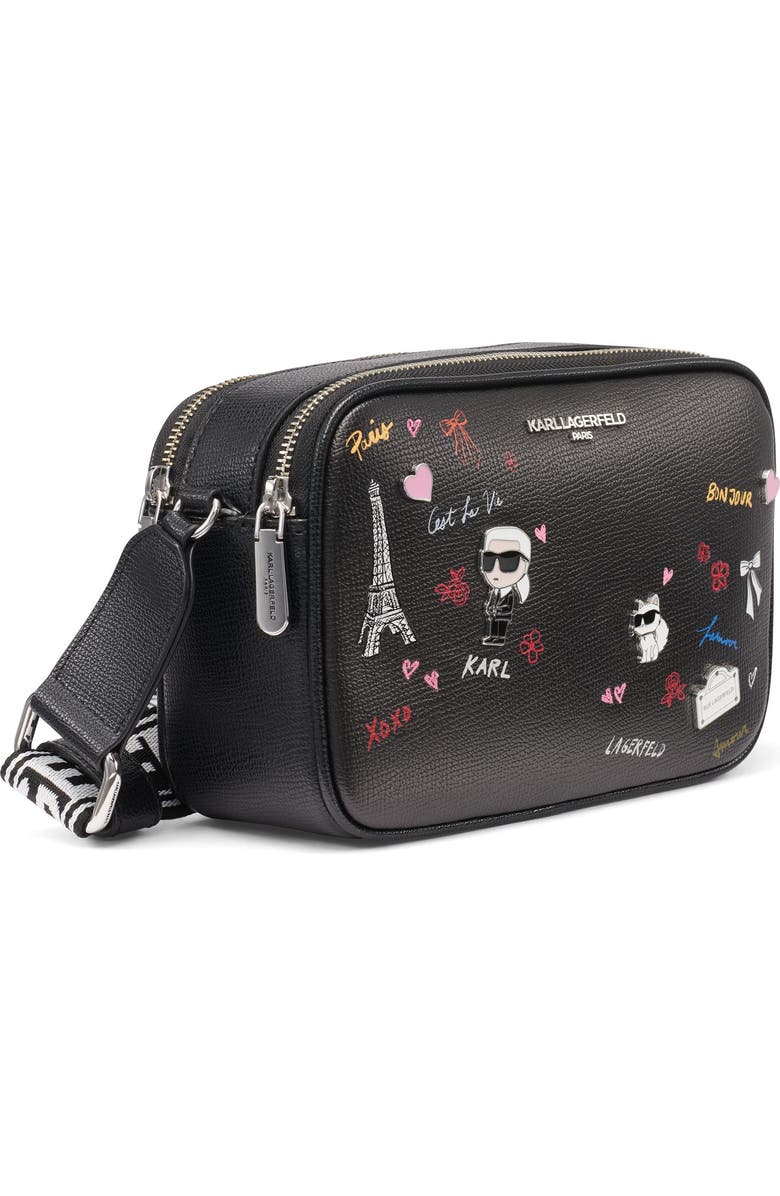 KARL LAGERFELD PARIS Maybelle Crossbody, Alternate, color, Black/Multi