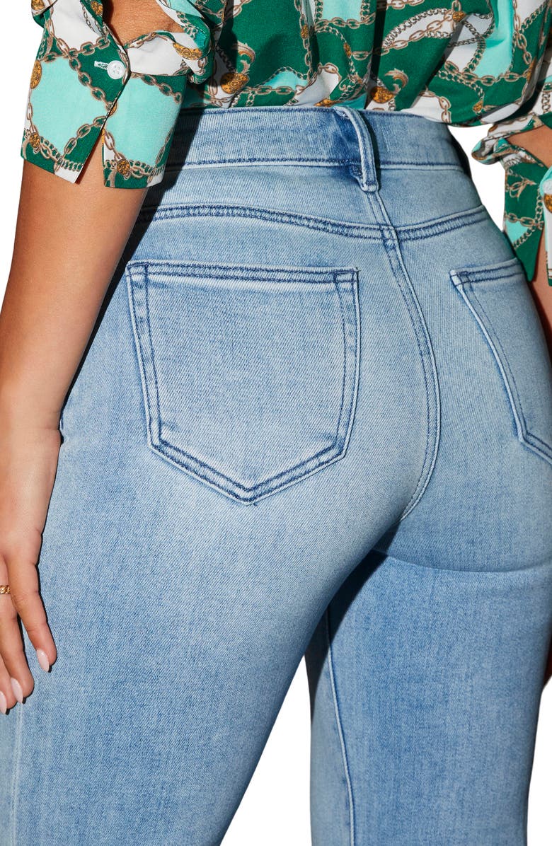 VICI Collection Lynda Raw Hem Ankle Straight Leg Jeans, Alternate, color, 