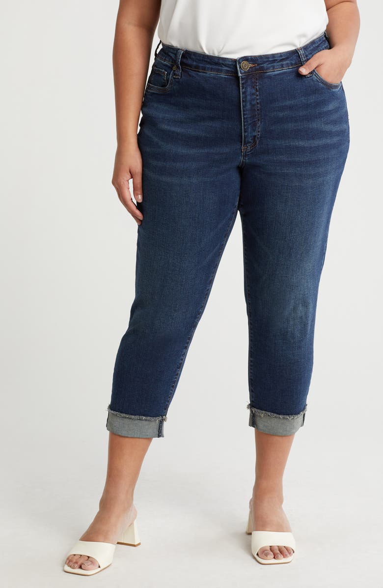 KUT from the Kloth Amy Crop Straight Leg Jeans, Main, color, Wedlia