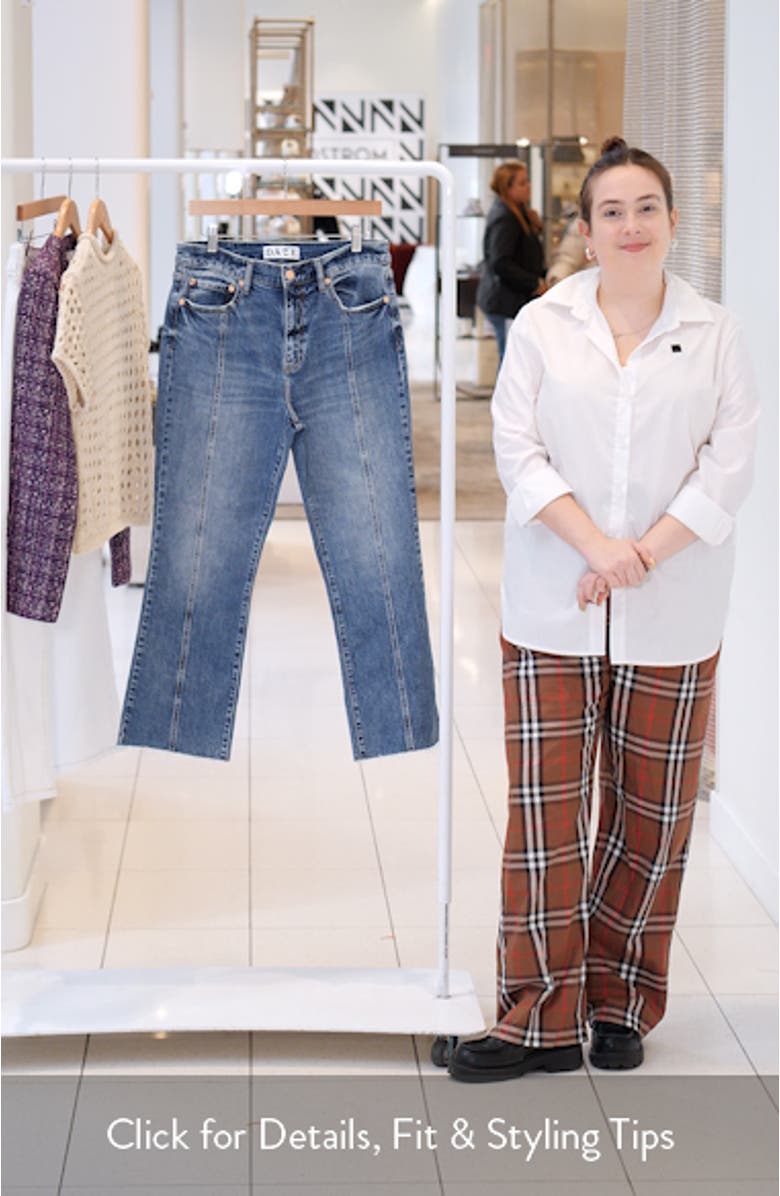 Shy Girl High Waist Raw Hem Crop Flare Jeans, sales video thumbnail