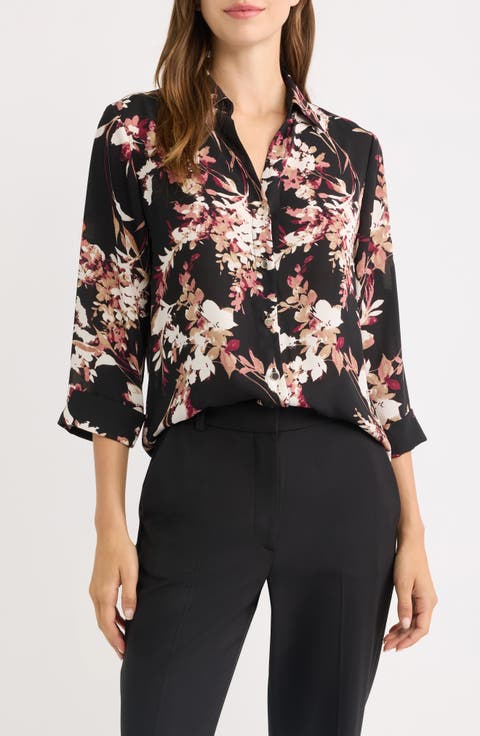 Roll Tab Woven Top