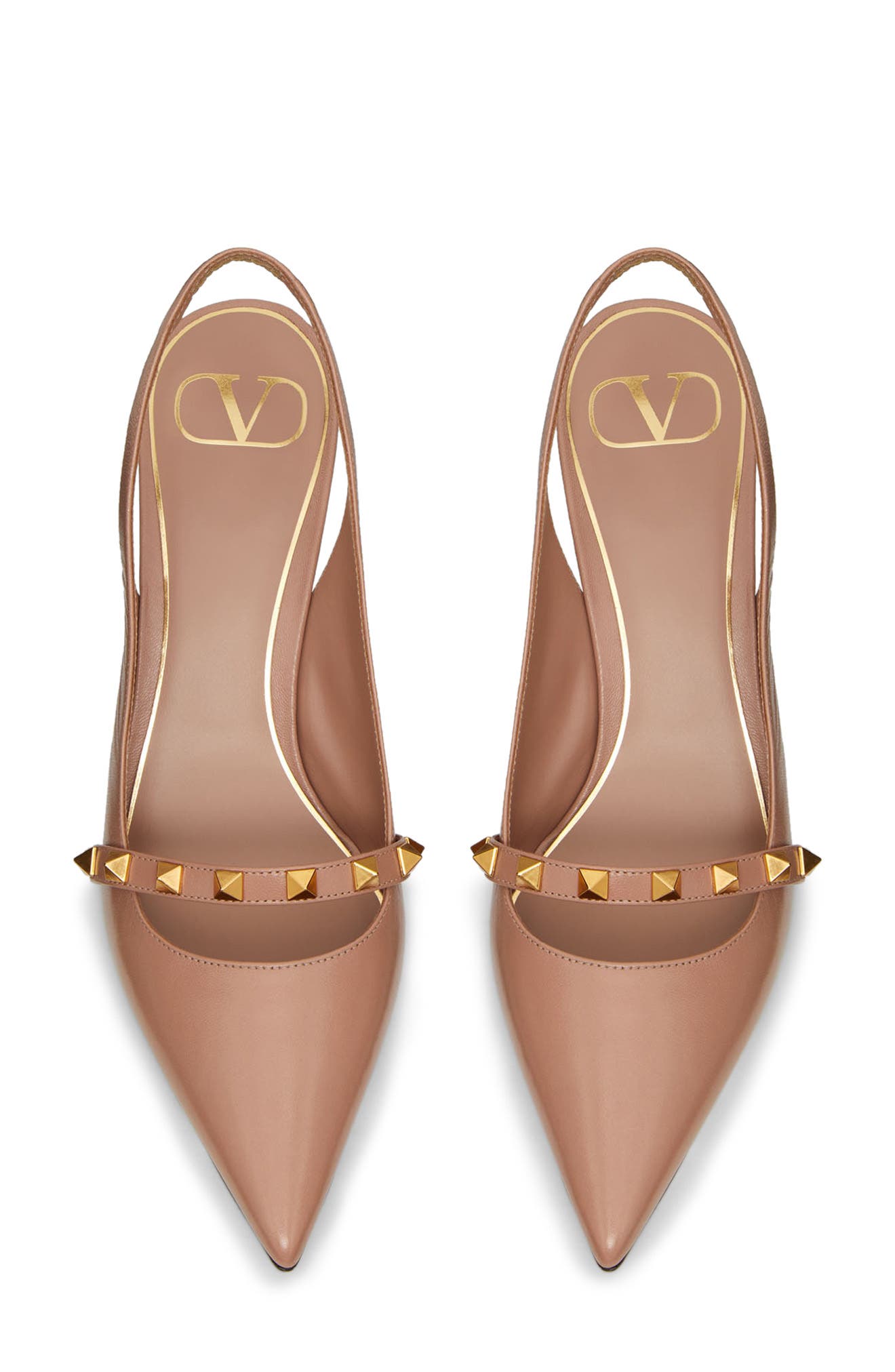 Valentino Garavani Rockstud Slingback Pump, Alternate, color, 